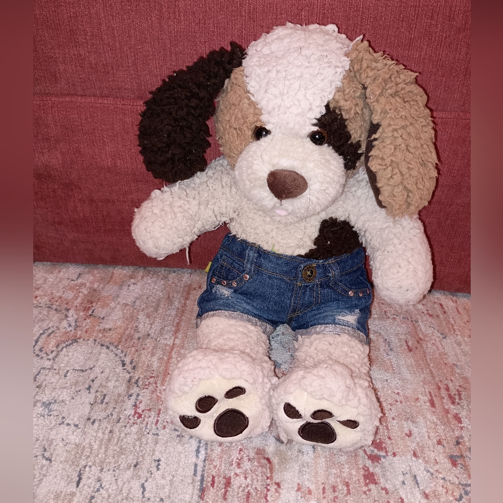 Build a bear Retro 2011 Sherpa  Stuffed Plush Puppy